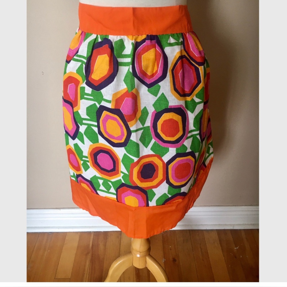 Vintage Mid Century Modern Half Apron Pair (2)